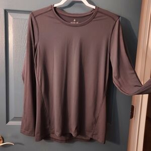 Med Couture Charcoal Long Sleeve Top